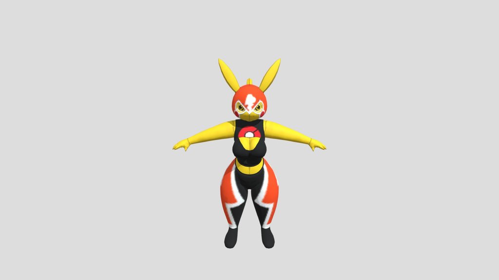 Anthro Pikachu libre