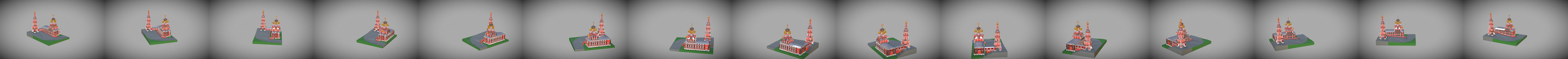 Церковь Собора Пресвятой Богородицы 3D Model
