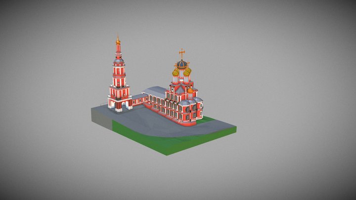 Церковь Собора Пресвятой Богородицы 3D Model