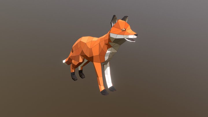 Fox (Geometric Art inspired) 3D Model