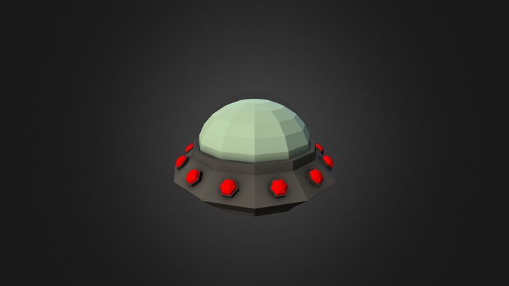 UFO (Low Poly) 3D Model