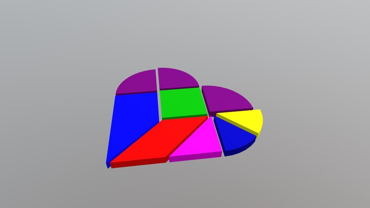 Das Herz Puzzle 3D Model