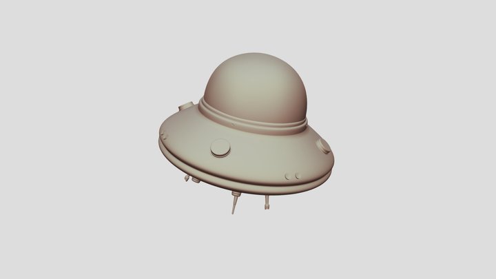 UFO (and Bob) 3D Model