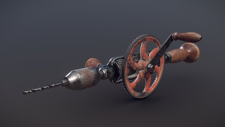 DAE Game Asset Pipeline: Millers Falls Drill 3D Model