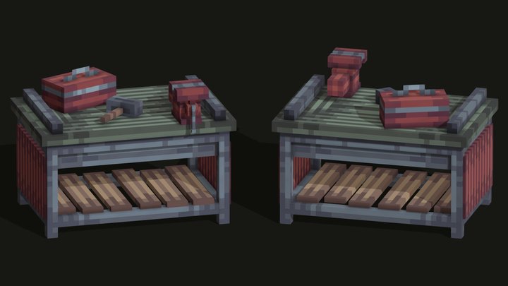 Repair bench - RUST 3D Model