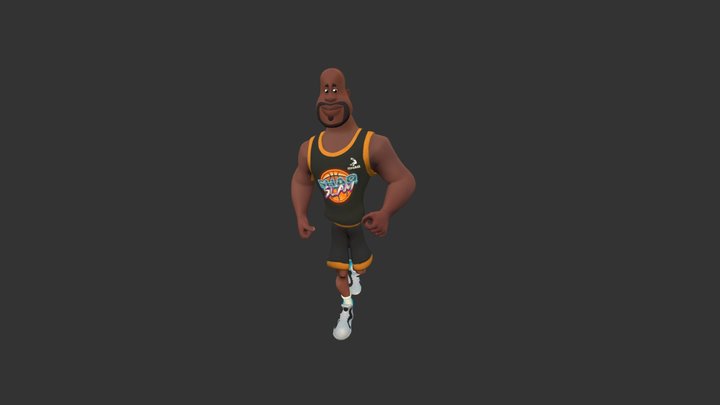 Shaq realtime Model - walk test 3D Model