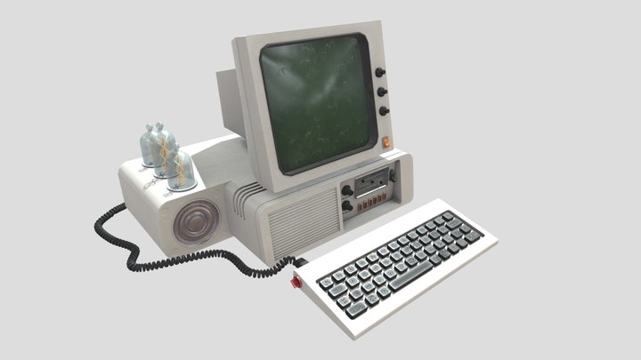 Personal Computer "Komplukter" 3D Model