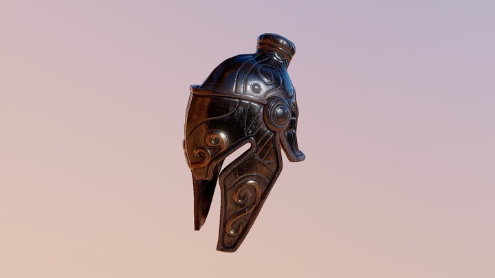 Knight Helmet 3D Model