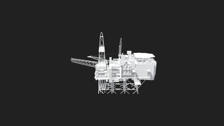 Oil Platform 3D Model