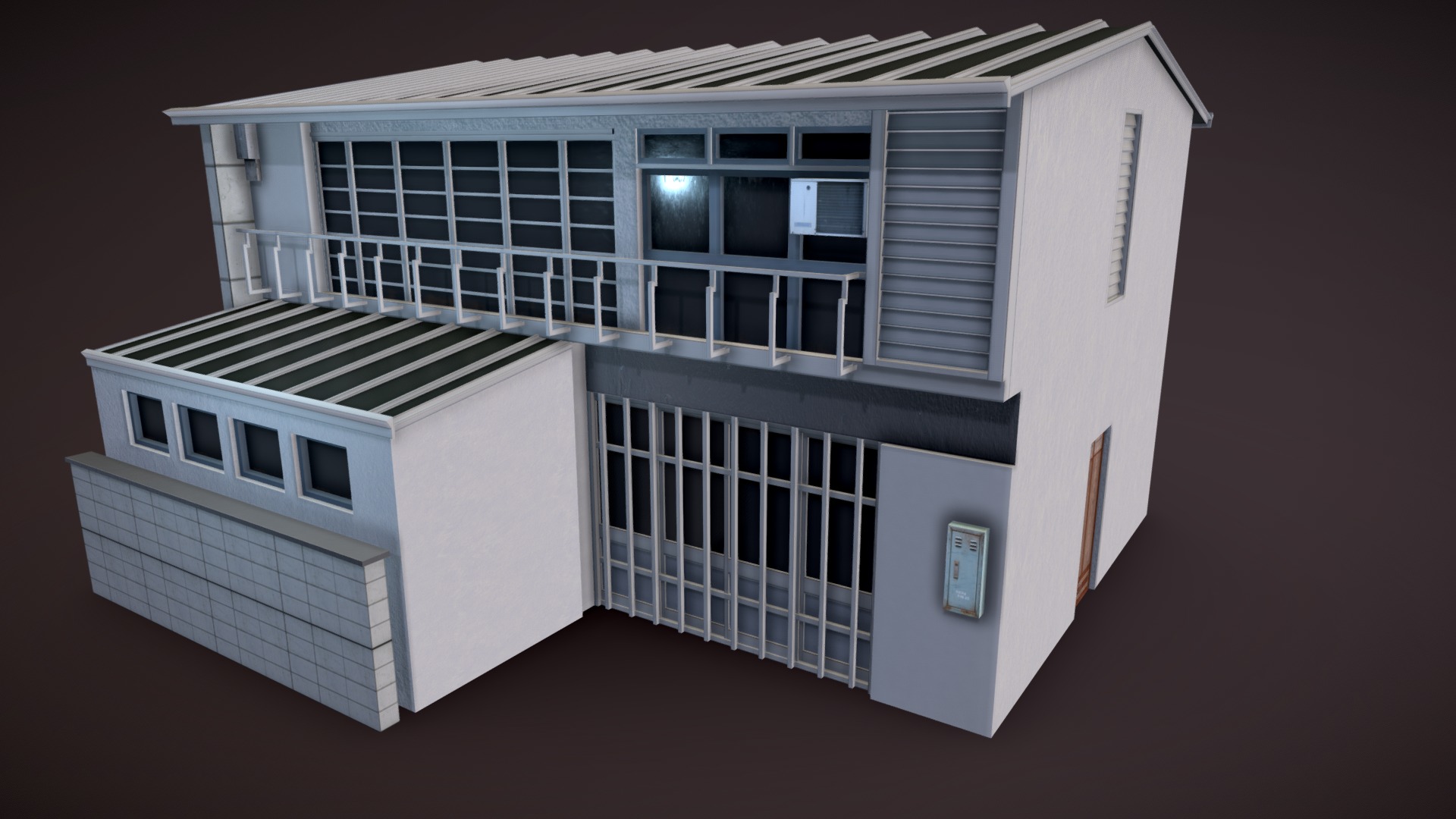 3D model Japanese Residential Home 03 - This is a 3D model of the Japanese Residential Home 03. The 3D model is about a model of a house.