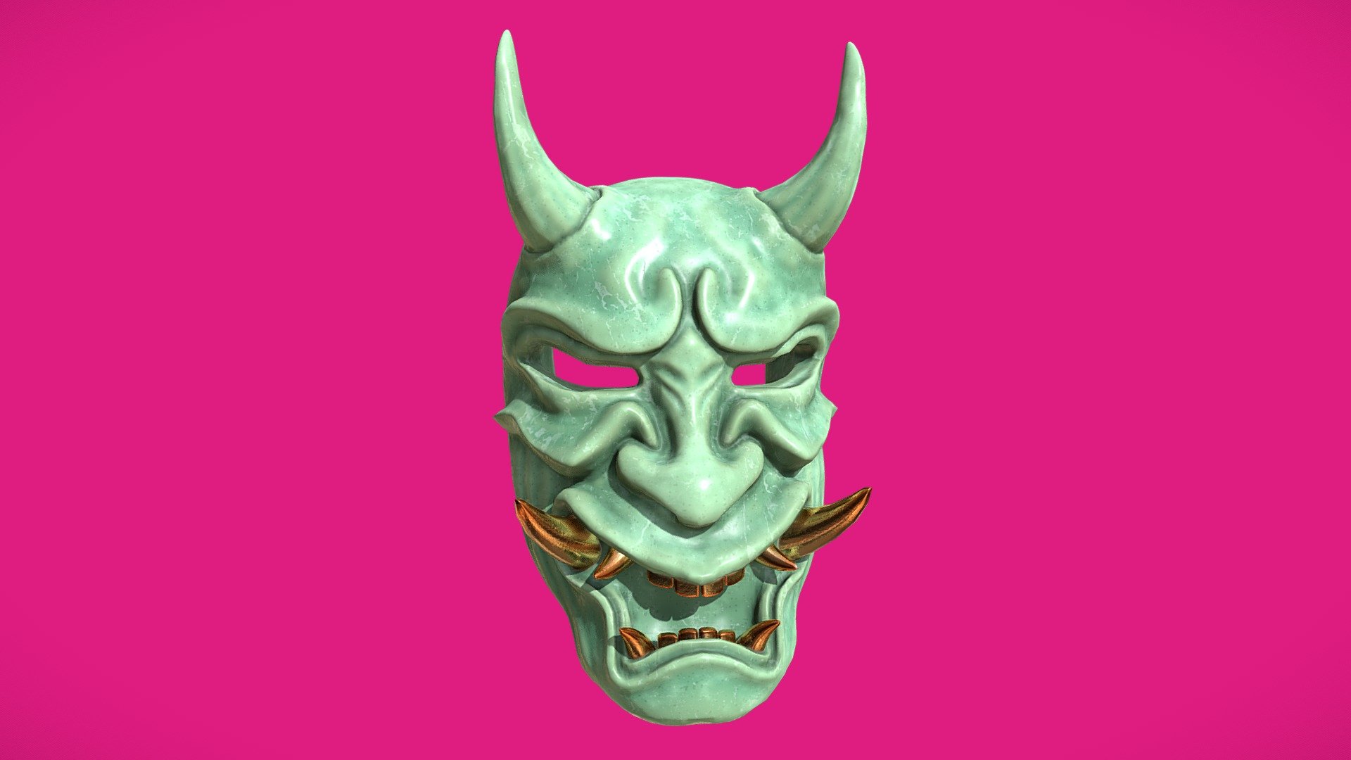 Jade Mask 3D model by 3D Chop Art (3dchop) [1c54244] Sketchfab