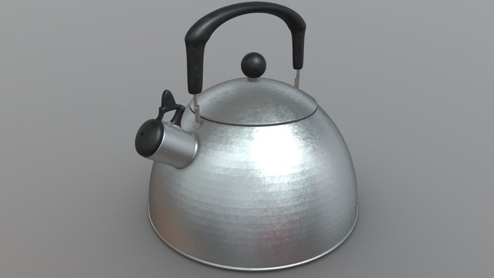 Tea Kettle - stainless steel and black