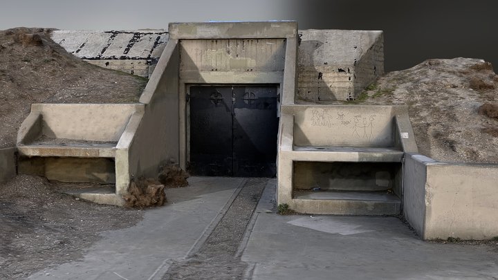 3D Scan of Historic WWII Bunker in San Pedro 3D Model