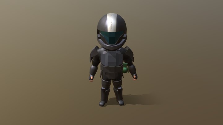 Chibi ODST 3D Model