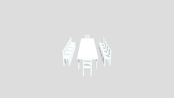 Dinning Table 3D Model