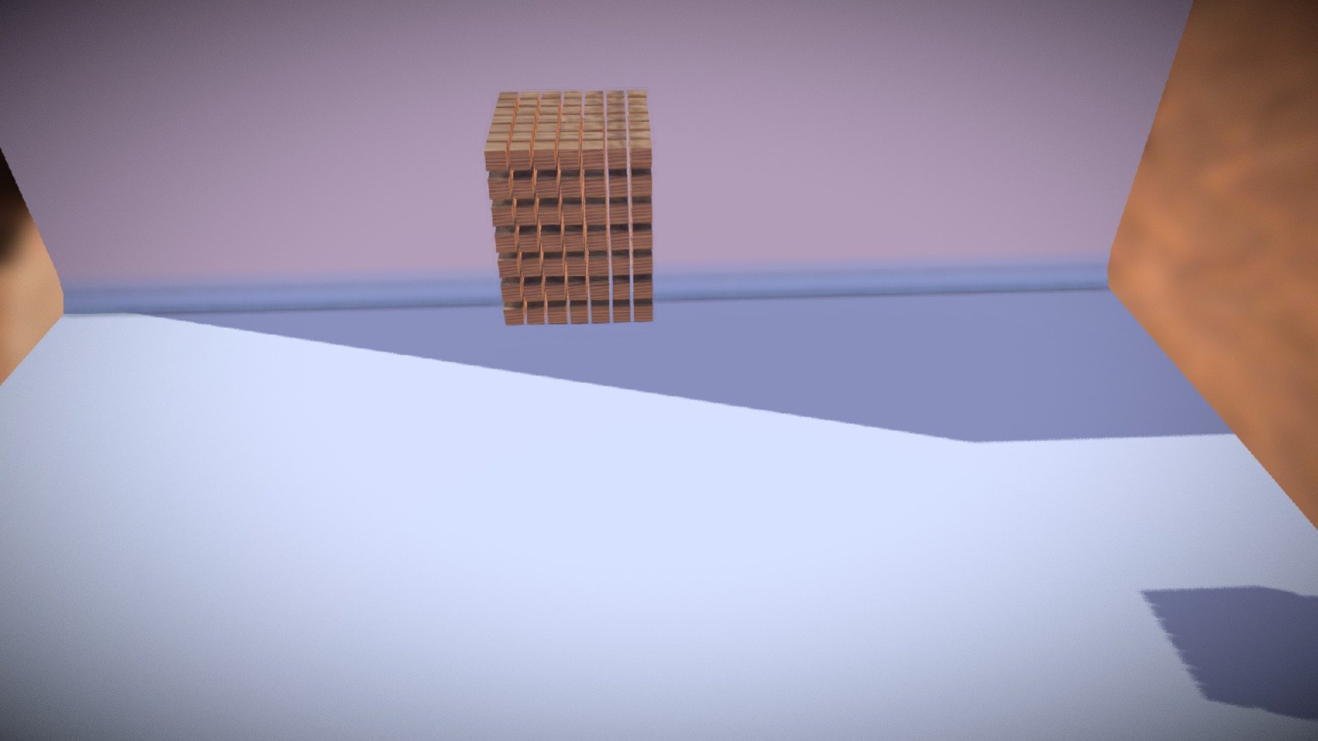 Falling boxes physics animation