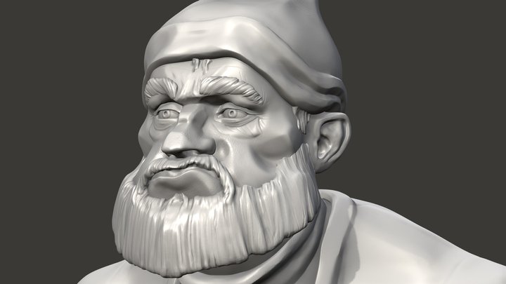Dwarf's portrait 3D Model