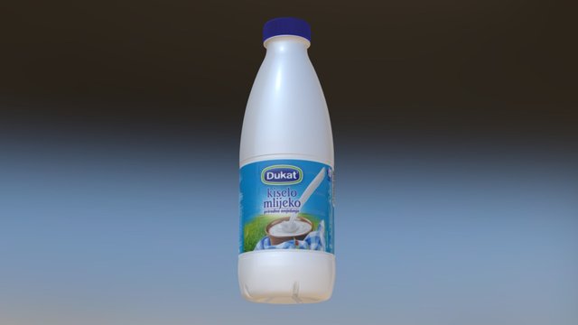milk bottle test 3D Model