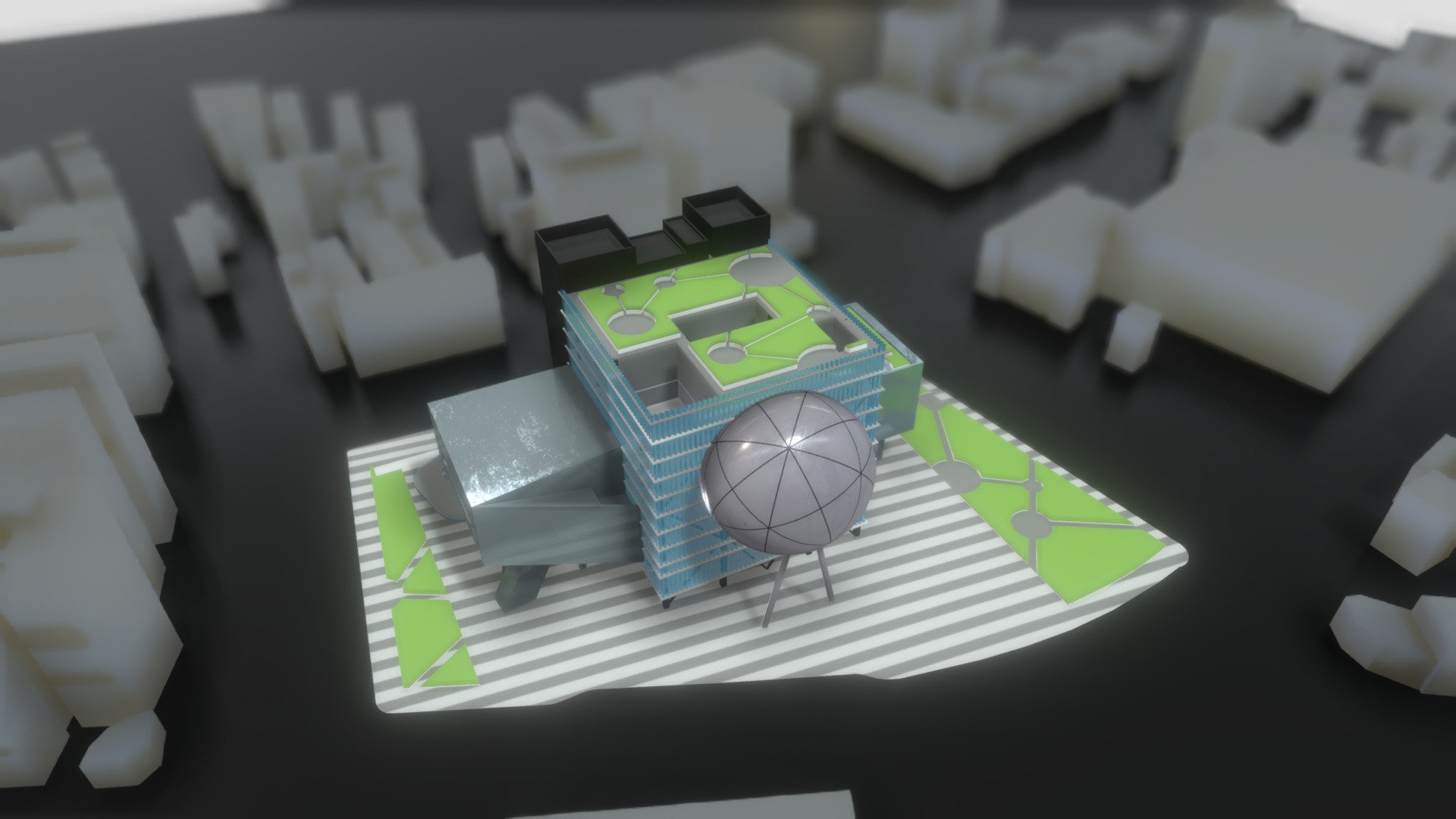 Taipei Performing Arts Center - 3D model by rvd (@rvd.tor) [1c5859a ...