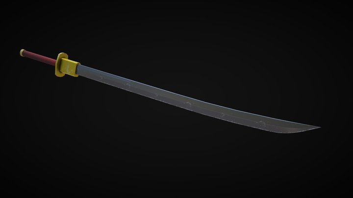 sword of the silence -  espada do silêncio 3D Model