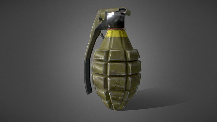 MK2 Grenade 3D Model