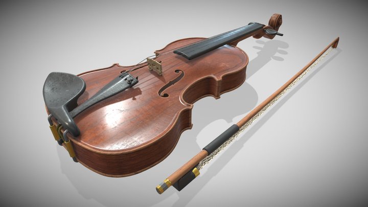 Violin Burito 3D Model