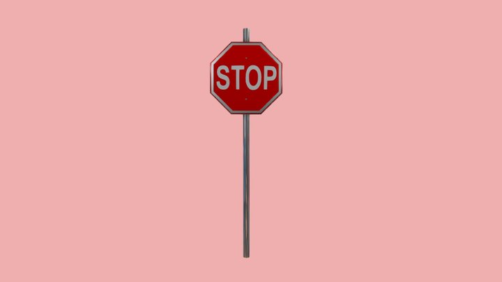 Stop Sign 3D Model