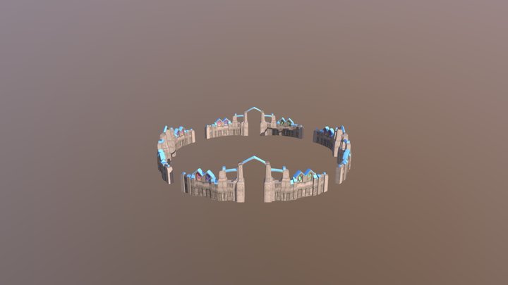 Spore custom citywall 3D Model
