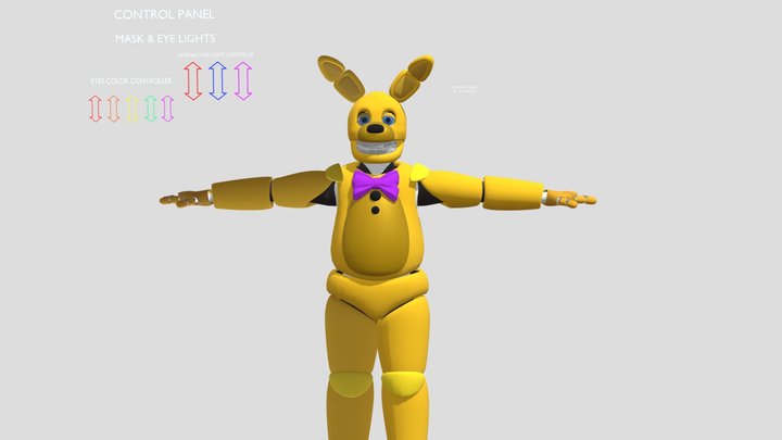 Yellow Rabbit_fixed_MOVIE_COSTUME 3D Model