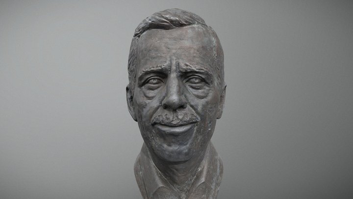 Vaclav Havel bust 3D Model