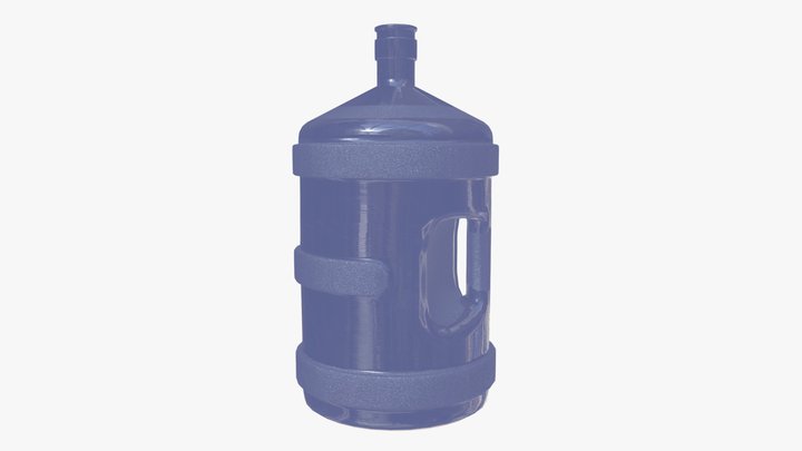Gallon Water Bottle - With Handle 3D Model