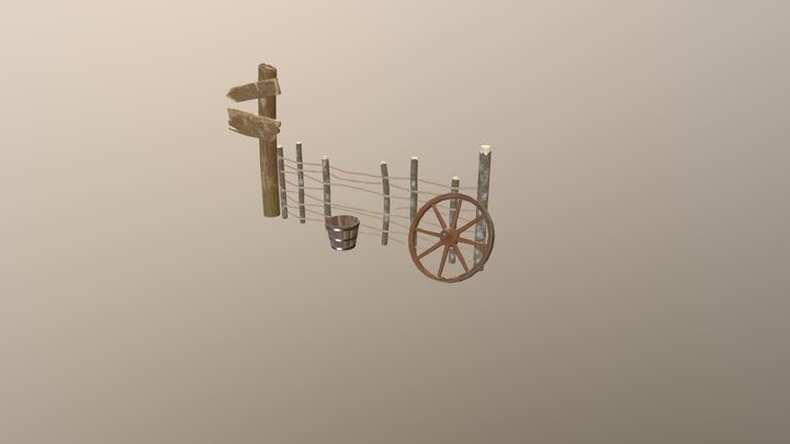 witcher 3 prop collage 3D Model