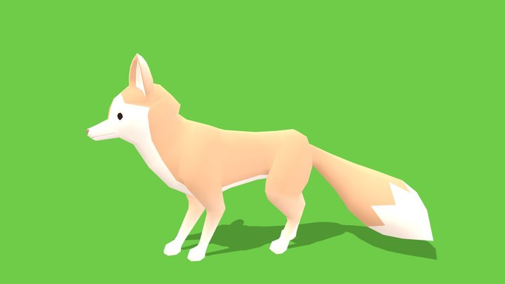 Fox - Animated Low Poly – Free 3D Model STL