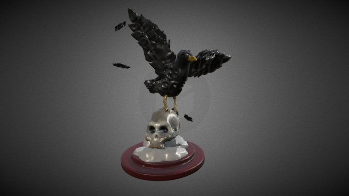 VR Raven 3D Model