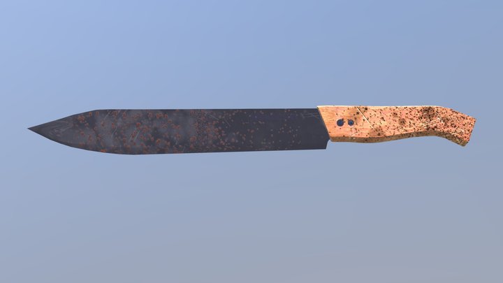 Knife Rusty 3D Model