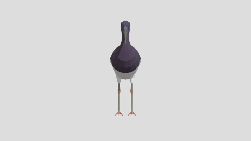 Low Poly Abdim Stork