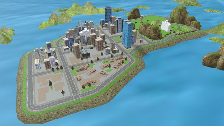 City Environment 3D Model