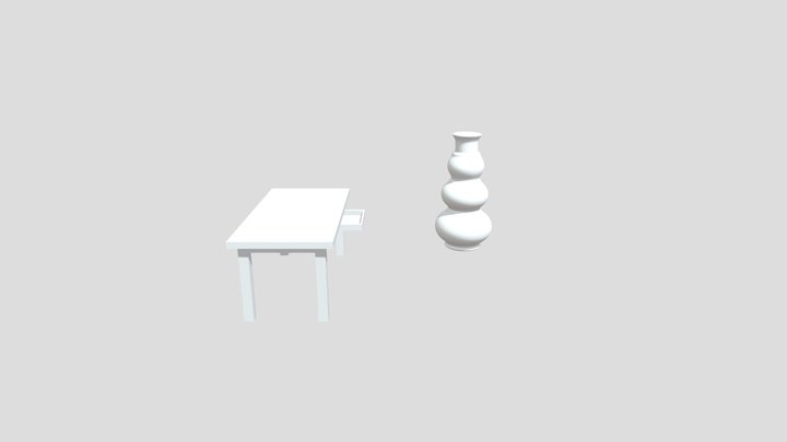 Table + Vase 3D Model