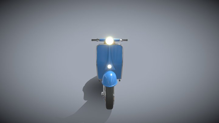 Vespa Scooter 3D Model