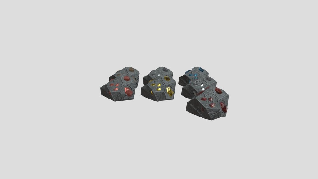 Stylized Metal & Fantasy Ore Pack - Game Ready