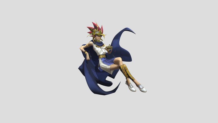 Pharaoh Atem (Yugioh!) 3D Model
