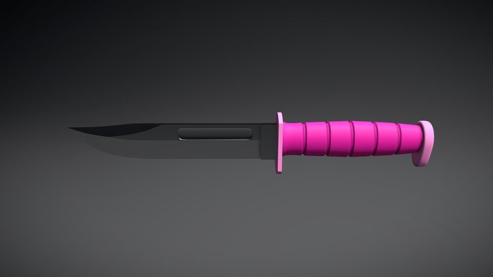 The Barbie Knife 3D Model