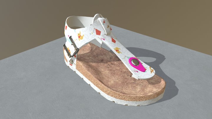 Caroline Fashion Sandals 3d Design V02 LP 3D Model
