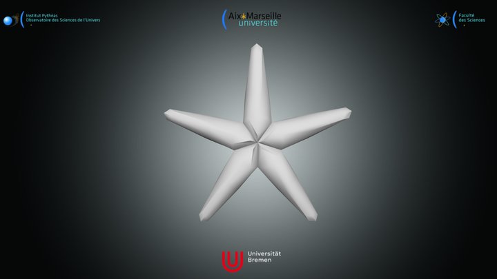 Nannofossile - Discoaster bellus – Modello 3D gratuito STL