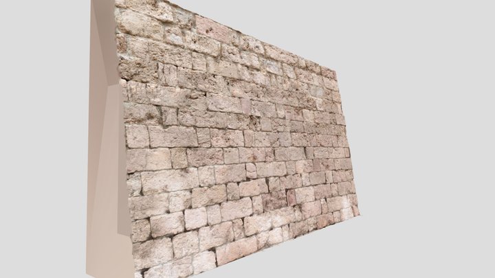 Old Stone Wall 01 (Photogrammetry) 3D Model
