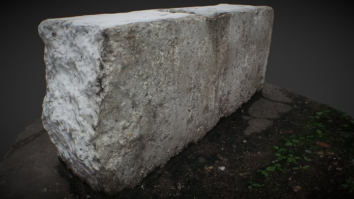 Concrete Block – Kostenloses 3D-Modell STL