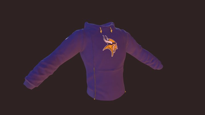 NFL Viking Sweater 3D Model