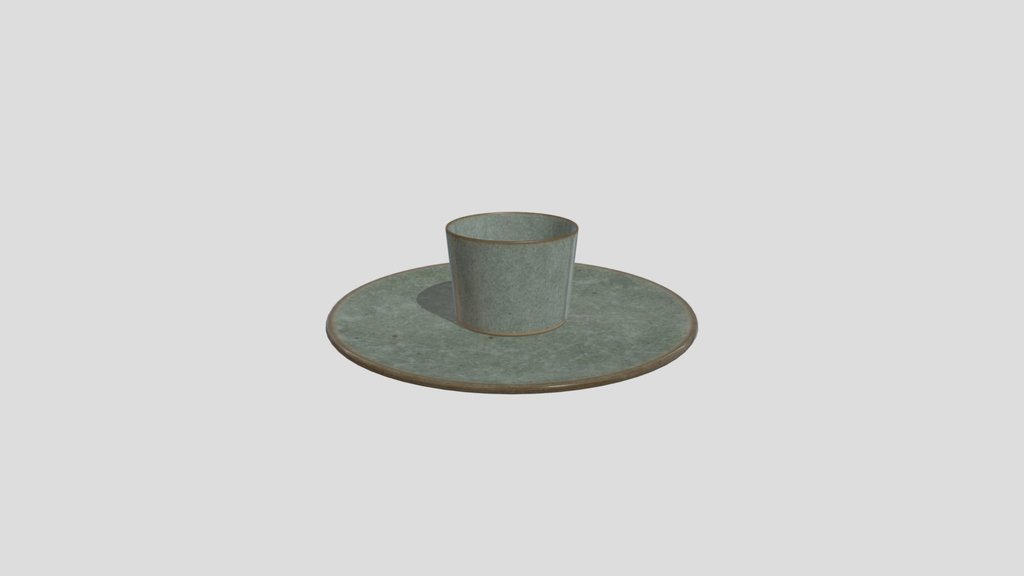 Cup Saucer Glazed