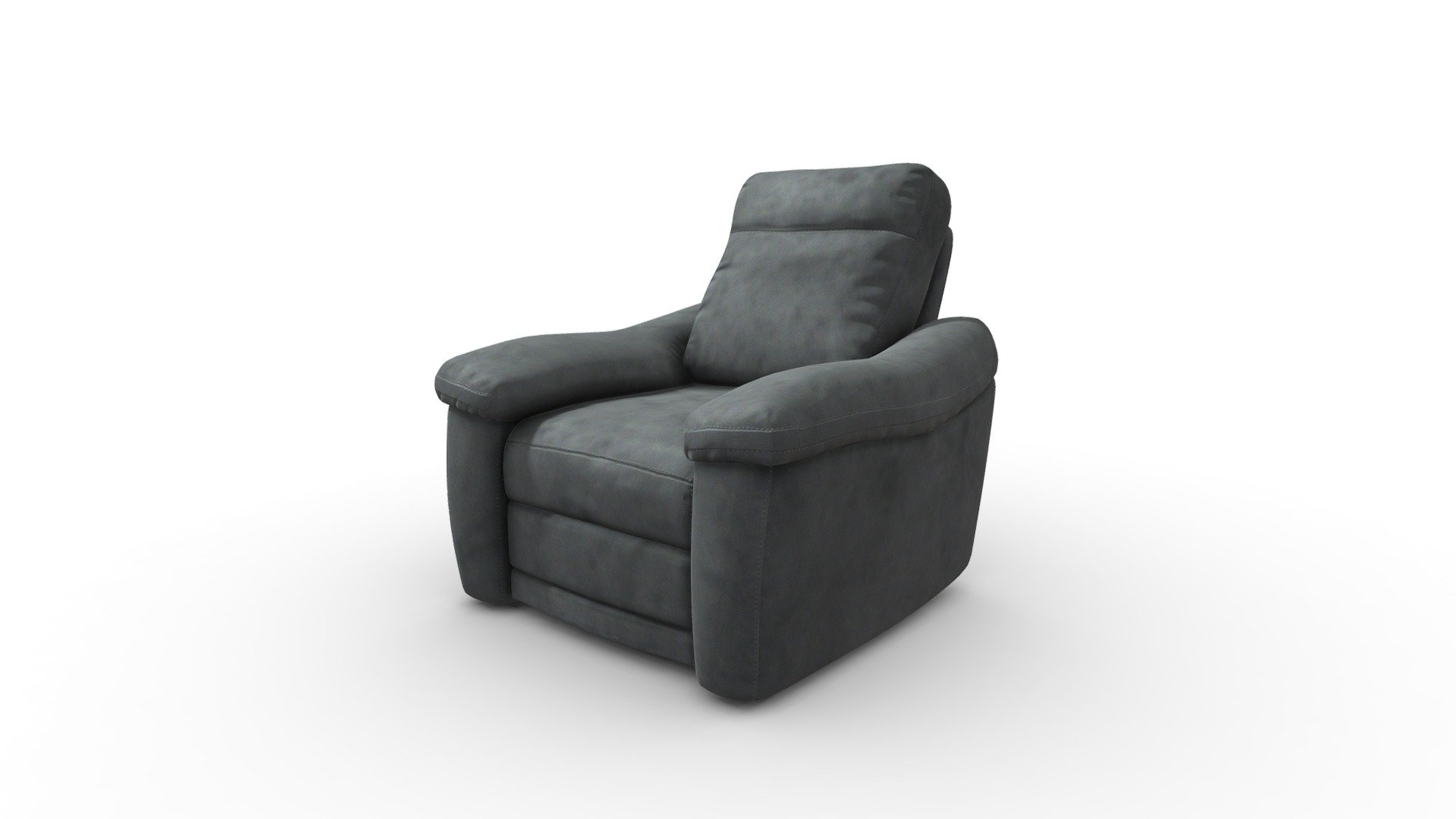 Poltrona Reclinable Elc Clover Microfibra Gris