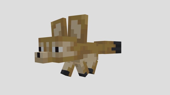 Minecraft - Fennec fox 3D Model